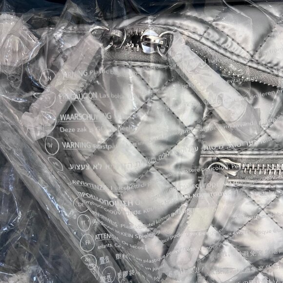 NWT MZ Wallace Crosby Sling bag matte silver - Picture 5 of 10